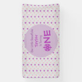 リトルスノーフレーク1歳の誕生日 横断幕 (縦)