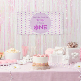 リトルスノーフレーク1歳の誕生日 横断幕