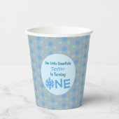 リトルスノーフレーク1歳の誕生日 紙コップ (正面)