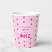 リトルスノーフレーク1歳の誕生日 紙コップ (正面)