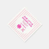 リトルスノーフレークanyエイジ誕生日 スタンダードカクテルナプキン (角)