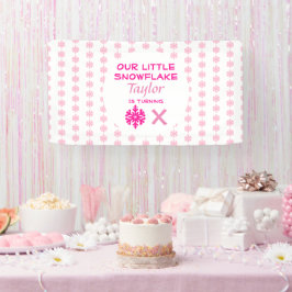 リトルスノーフレークanyエイジ誕生日 横断幕