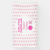 リトルスノーフレークanyエイジ誕生日 横断幕 (縦)