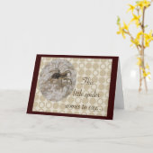 リトルスパイダー誕生日カード カード (黄色い花)