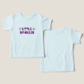 リトルスパークラー 7月4日 幼児Tシャツ (デザイン正面&裏面)