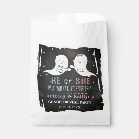 リトルスピリットのハロウィーン幽霊たちジェンダーがパーティーを明かす フェイバーバッグ (正面)