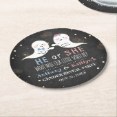 リトルスピリットのハロウィーン幽霊たちジェンダーがパーティーを明かす ラウンドペーパーコースター (アングル)