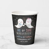 リトルスピリットのハロウィーン幽霊たちジェンダーがパーティーを明かす 紙コップ (裏面)