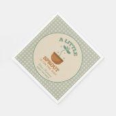 リトルスプラウツガーデンパーティーベビーシャワー スタンダードランチョンナプキン (角)