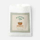 リトルスプラウツガーデンパーティーベビーシャワー フェイバーバッグ (正面)