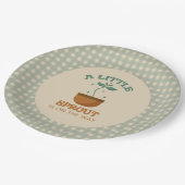 リトルスプラウツガーデンパーティーベビーシャワー ペーパープレート (アングル)