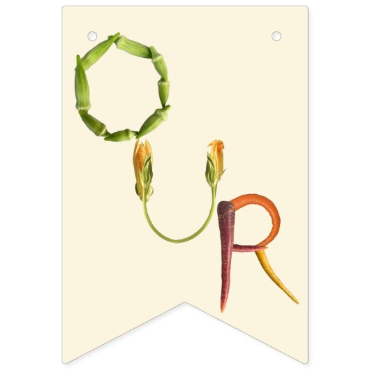 リトルスプラウトファーマーズマーケット – 地元で栽培 バンティングフラッグ (第1の旗)