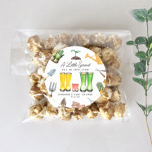 リトルスプラウト赤いレインブーツガーデン赤ちゃんシャワー