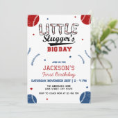 リトルスラッガーのビッグデーI第1野球誕生日 招待状 (スタンド正面)