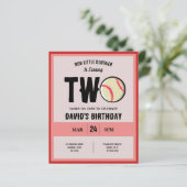リトルスラッガーベースボールバジェット2nd誕生日招待状 (スタンド正面)
