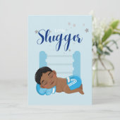 リトルスラッガーボーイベビー告知カード 案内状 (スタンド正面)