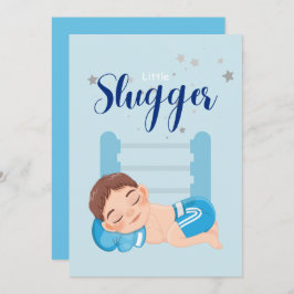 リトルスラッガーボーイベビー告知カード 案内状