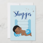 リトルスラッガーボーイベビー告知カード 案内状 (正面)