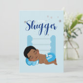 リトルスラッガーボーイベビー告知カード 案内状 (スタンド正面)