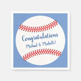 リトルスラッガー野球のベビーシャワー スタンダードカクテルナプキン