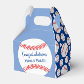リトルスラッガー野球のベビーシャワー フェイバーボックス (裏面サイド)