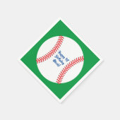 リトルスラッガー野球の誕生日パーティー スタンダードカクテルナプキン (角)