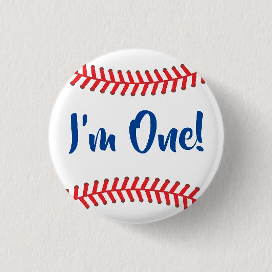 リトルスラッガー野球の誕生日パーティー 缶バッジ (正面)