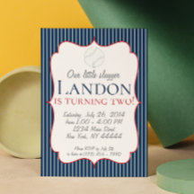 リトルスラッガー野球パーティの招待状