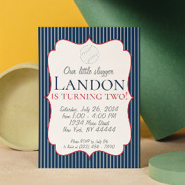 リトルスラッガー野球パーティの招待状 招待状