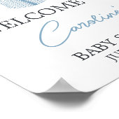 リトルスラッガー野球ベビーシャワーへようこそ ポスター (角)