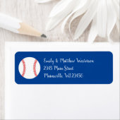 リトルスラッガー野球ベビーシャワー差出人住所 ラベル (インサイチュ)