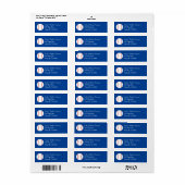 リトルスラッガー野球ベビーシャワー差出人住所 ラベル (フルシート)