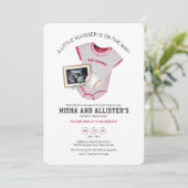 リトルスラッガー野球ベビーシャワー招待状 招待状 (スタンド正面)