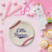 リトルスラッガー野球ベビーシャワー紙プレート ペーパープレート (パーティー)