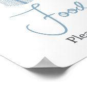 リトルスラッガー野球ベビーシャワー食品 ポスター (角)