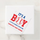 リトルスラッガー野球少年の赤ちゃんシャワー フェイバータグ (インサイチュ)