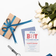 リトルスラッガー野球少年の赤ちゃんシャワー