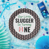 リトルスラッガー野球1st誕生日紙プレート ペーパープレート (パーティー)