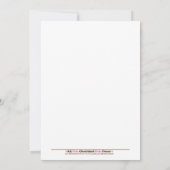 リトルセイボートネイビー航海のボート誕生日5x7 招待状 (裏面)