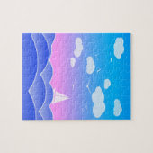 リトルセイボートブルー海シースケープチルドレン ジグソーパズル (横)