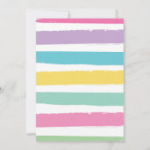 リトルセニョリタオンザウェイガールフィエスタベビーシャワー 招待状 (裏面)