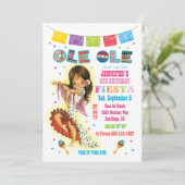 リトルセニョリタメキシカンフェスタ誕生日パーティー 招待状 (スタンド正面)