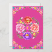 リトルセニョリータ フローラルフィエスタ ガール ベイビーシャワー 招待状 (裏面)