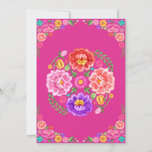 リトルセノリタフィエスタフラワーガール1st誕生日 招待状 (裏面)