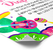 リトルセノリタフィエスタベビーシャワーおむつラッフル ポスター (角)