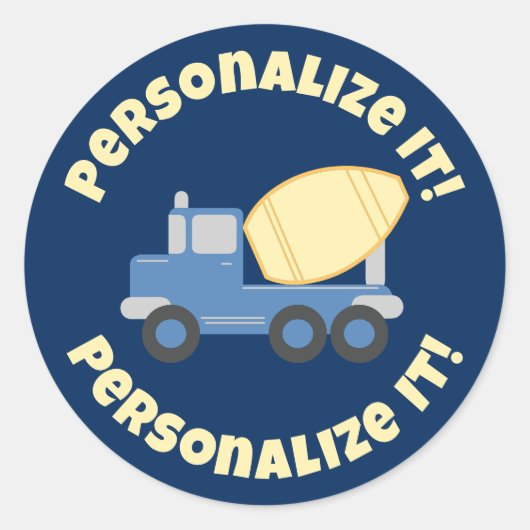 リトルセメントトラック ラウンドシール (正面)