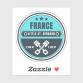 リトルセントベルナルドパスイタリフランスのアルパインモーターシー シール (シート)