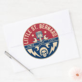 リトルセントベルナルドパスフランスのイタリアアルパインモトビック ラウンドシール (封筒)