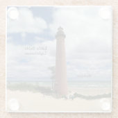 リトルセーブルポイントライトハウスガラスコースター ガラスコースター (裏面)