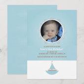 リトルセーラーの写真招待状 招待状 (正面/裏面)